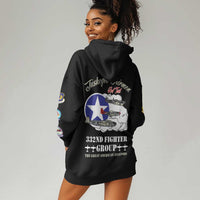 Tuskegee Airmen WWII Heroes Hoodie Dress The Great American Aviators Black Art - Wonder Print Shop