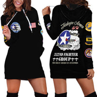 Tuskegee Airmen WWII Heroes Hoodie Dress The Great American Aviators Black Art - Wonder Print Shop