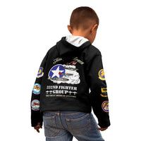 Tuskegee Airmen WWII Heroes Kid Hoodie The Great American Aviators Black Art - Wonder Print Shop