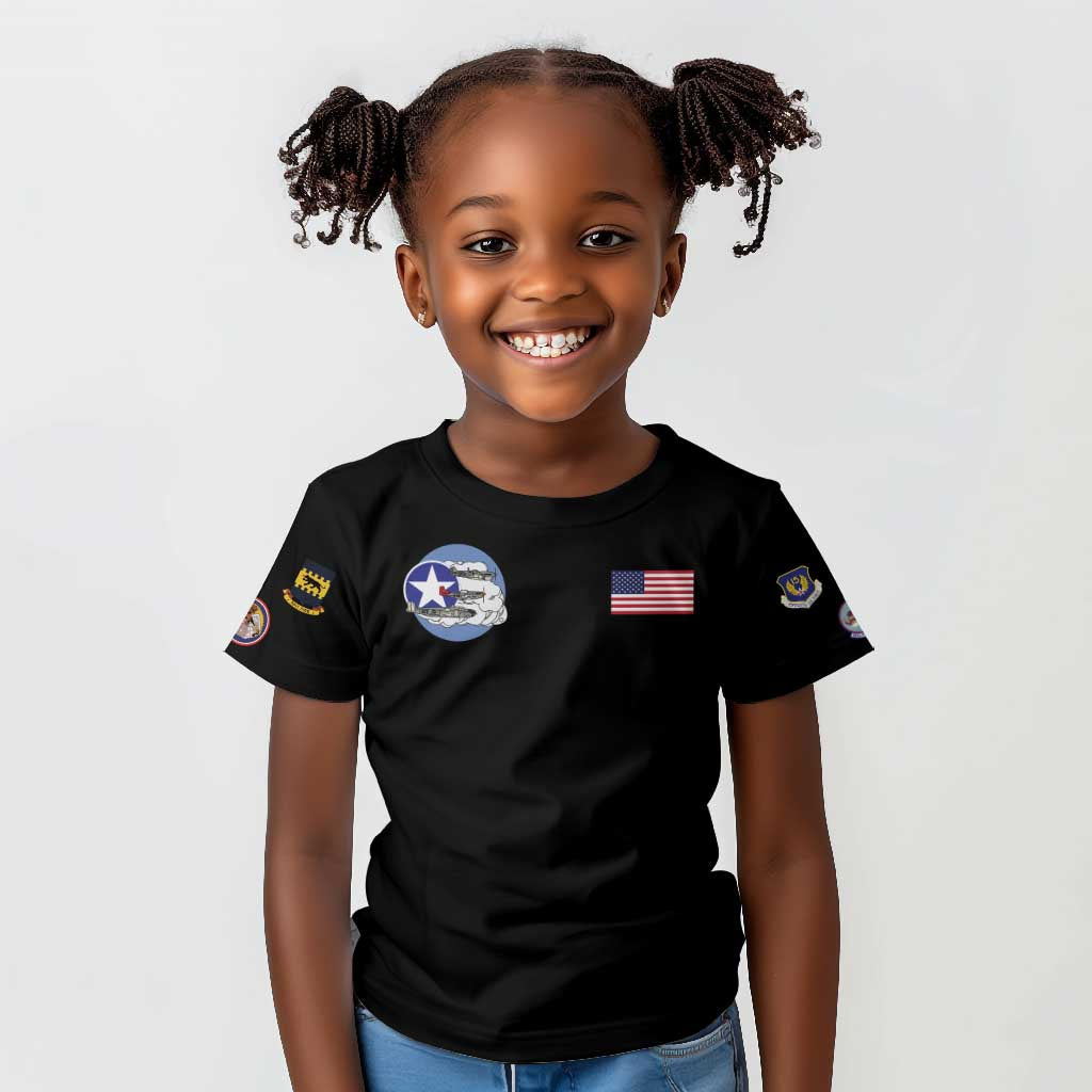 Tuskegee Airmen WWII Heroes Kid T Shirt The Great American Aviators Black Art - Wonder Print Shop