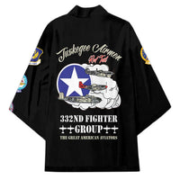 Tuskegee Airmen WWII Heroes Kimono The Great American Aviators Black Art - Wonder Print Shop