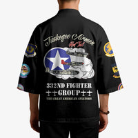 Tuskegee Airmen WWII Heroes Kimono The Great American Aviators Black Art - Wonder Print Shop