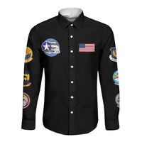 Tuskegee Airmen WWII Heroes Long Sleeve Button Shirt The Great American Aviators Black Art - Wonder Print Shop