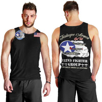 Tuskegee Airmen WWII Heroes Men Tank Top The Great American Aviators Black Art - Wonder Print Shop