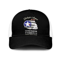 Tuskegee Airmen WWII Heroes Mesh Trucker Cap The Great American Aviators Black Art - Wonder Print Shop