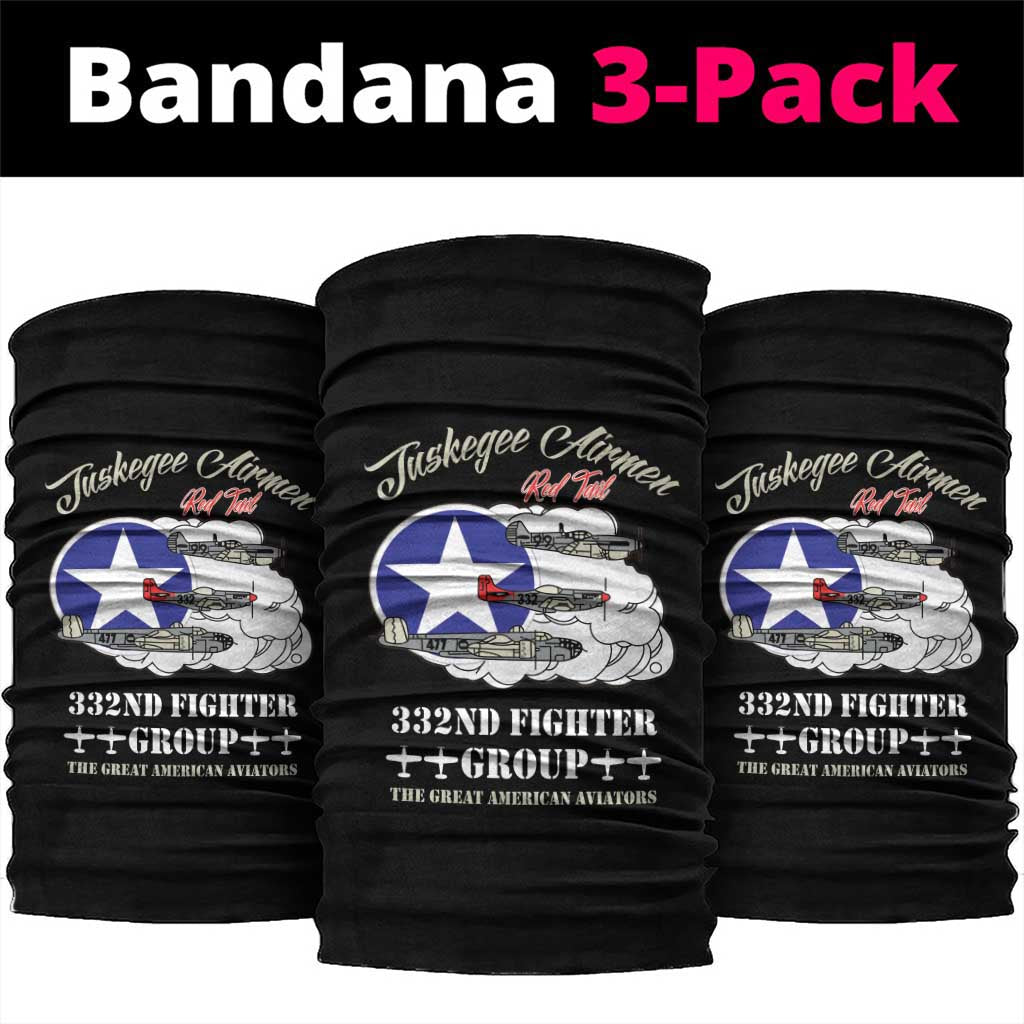 Tuskegee Airmen WWII Heroes Neck Gaiter The Great American Aviators Black Art - Wonder Print Shop