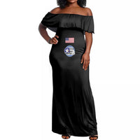 Tuskegee Airmen WWII Heroes Off Shoulder Maxi Dress The Great American Aviators Black Art - Wonder Print Shop