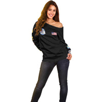 Tuskegee Airmen WWII Heroes Off Shoulder Sweater The Great American Aviators Black Art - Wonder Print Shop