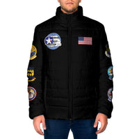 Tuskegee Airmen WWII Heroes Padded Jacket The Great American Aviators Black Art - Wonder Print Shop