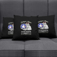 Tuskegee Airmen WWII Heroes Pillow Cover The Great American Aviators Black Art - Wonder Print Shop