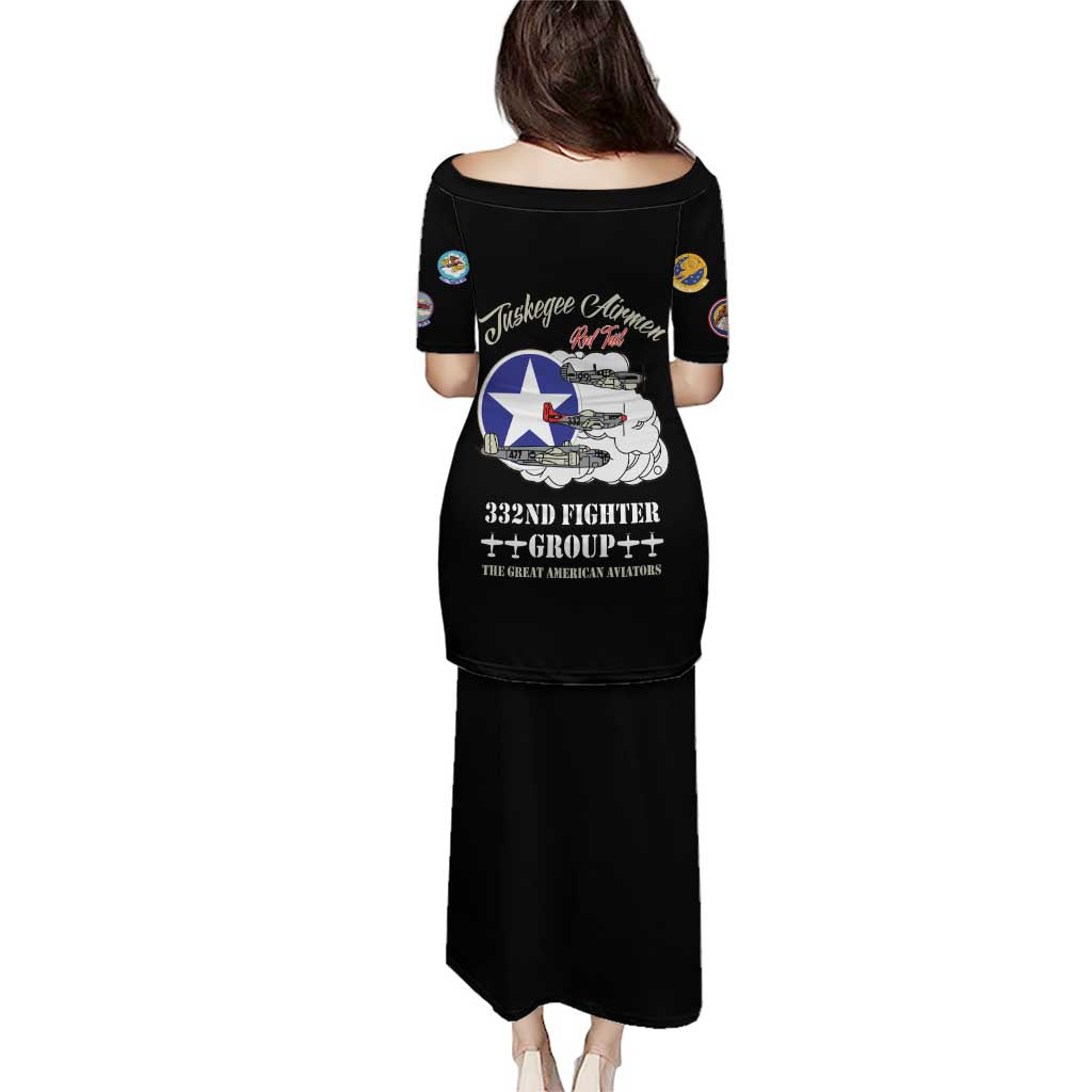 Tuskegee Airmen WWII Heroes Puletasi The Great American Aviators Black Art - Wonder Print Shop