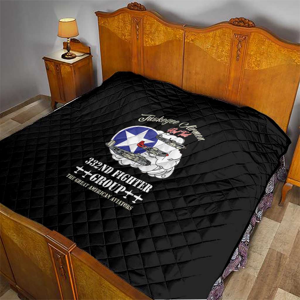 Tuskegee Airmen WWII Heroes Quilt The Great American Aviators Black Art - Wonder Print Shop