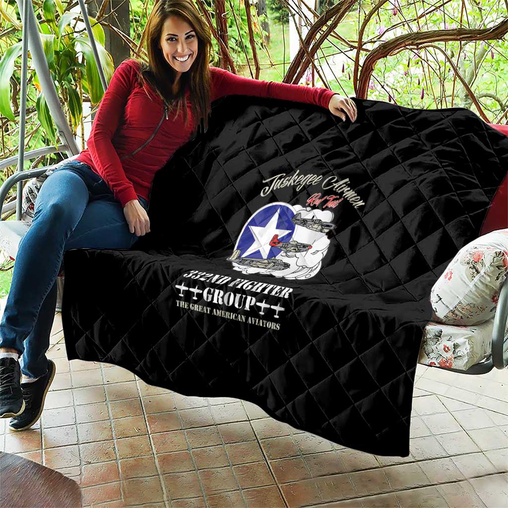 Tuskegee Airmen WWII Heroes Quilt The Great American Aviators Black Art - Wonder Print Shop