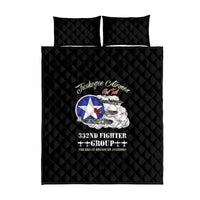 Tuskegee Airmen WWII Heroes Quilt Bed Set The Great American Aviators Black Art - Wonder Print Shop