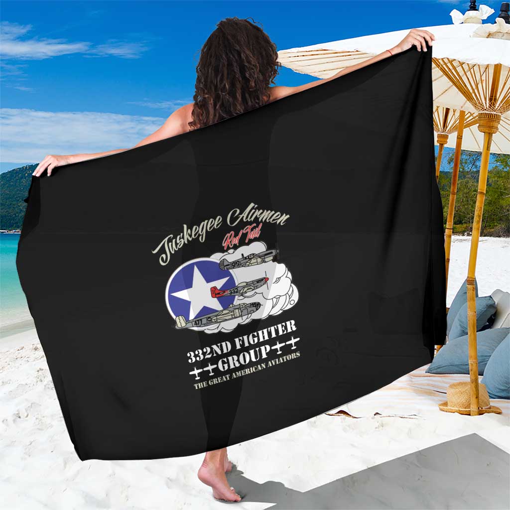 Tuskegee Airmen WWII Heroes Sarong The Great American Aviators Black Art - Wonder Print Shop