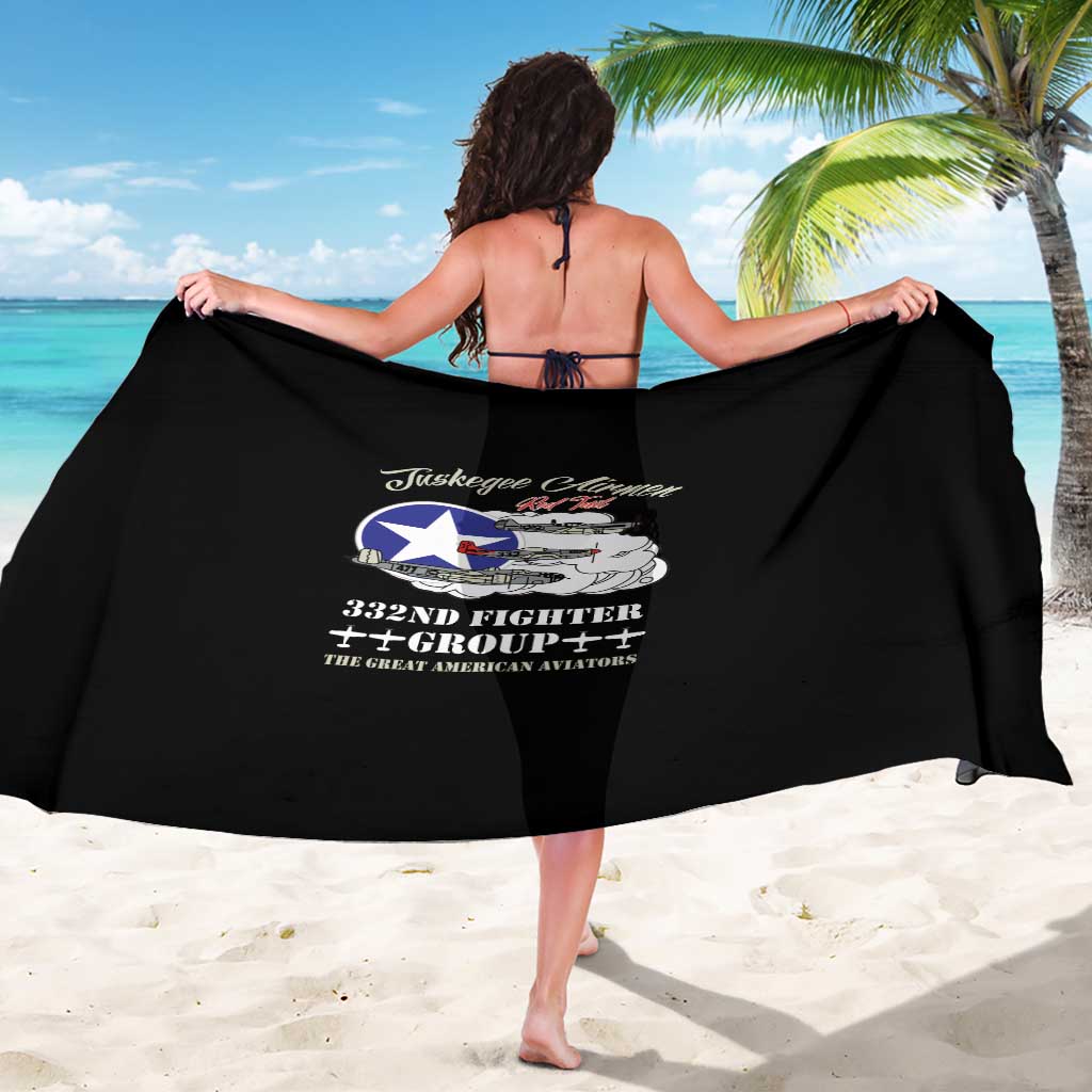 Tuskegee Airmen WWII Heroes Sarong The Great American Aviators Black Art - Wonder Print Shop