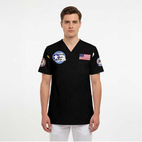 Tuskegee Airmen WWII Heroes Scrub Top The Great American Aviators Black Art - Wonder Print Shop