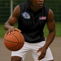 Tuskegee Airmen WWII Heroes Sleeveless Hoodie The Great American Aviators Black Art - Wonder Print Shop