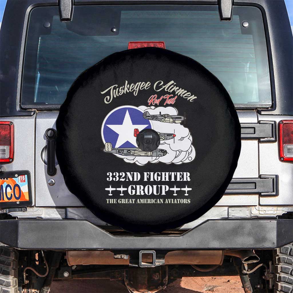 Tuskegee Airmen WWII Heroes Spare Tire Cover The Great American Aviators Black Art - Wonder Print Shop