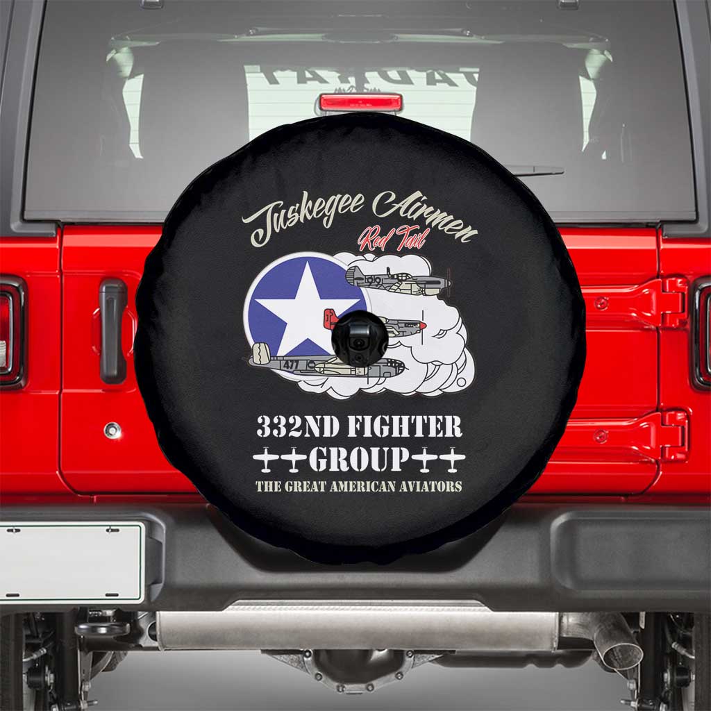Tuskegee Airmen WWII Heroes Spare Tire Cover The Great American Aviators Black Art - Wonder Print Shop