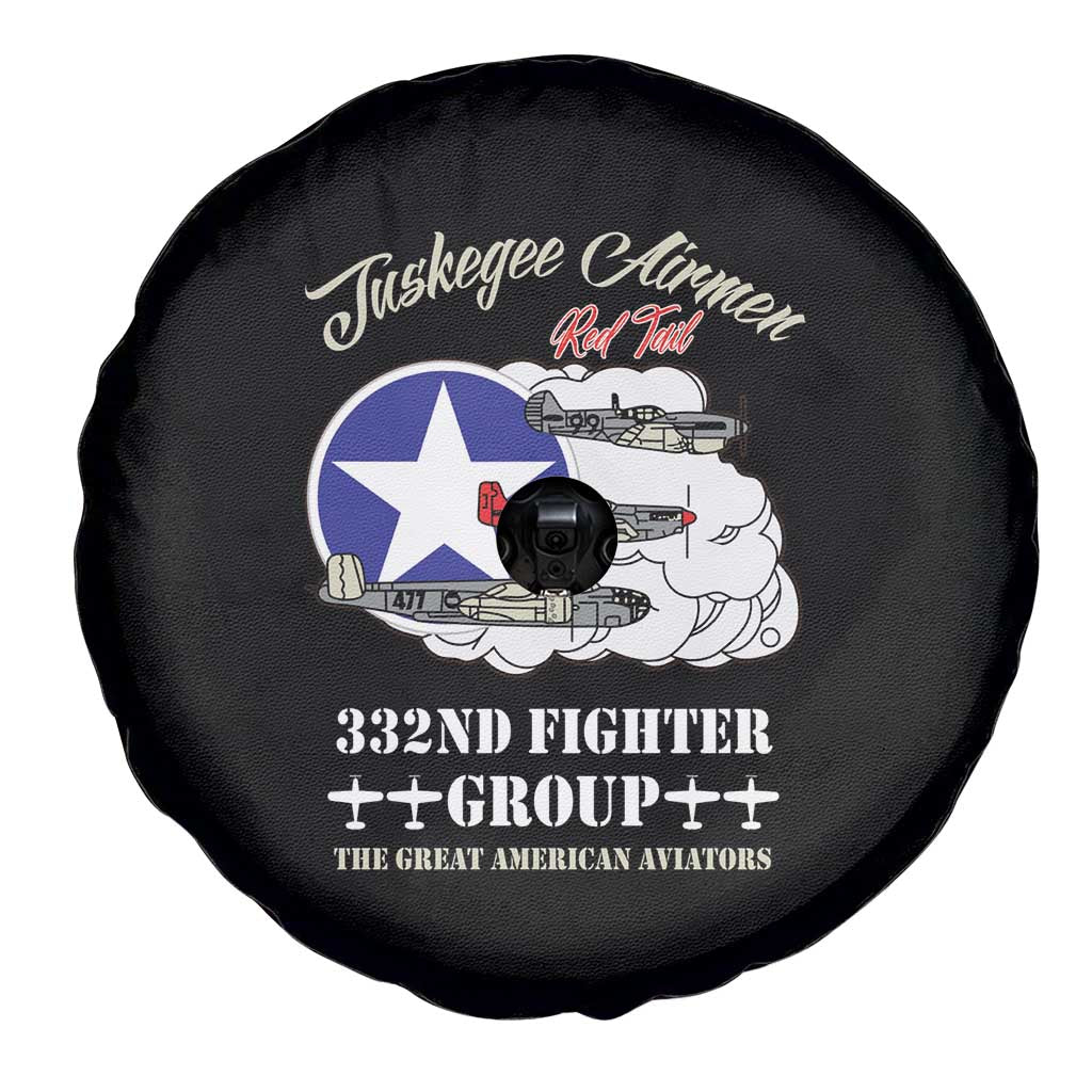 Tuskegee Airmen WWII Heroes Spare Tire Cover The Great American Aviators Black Art - Wonder Print Shop