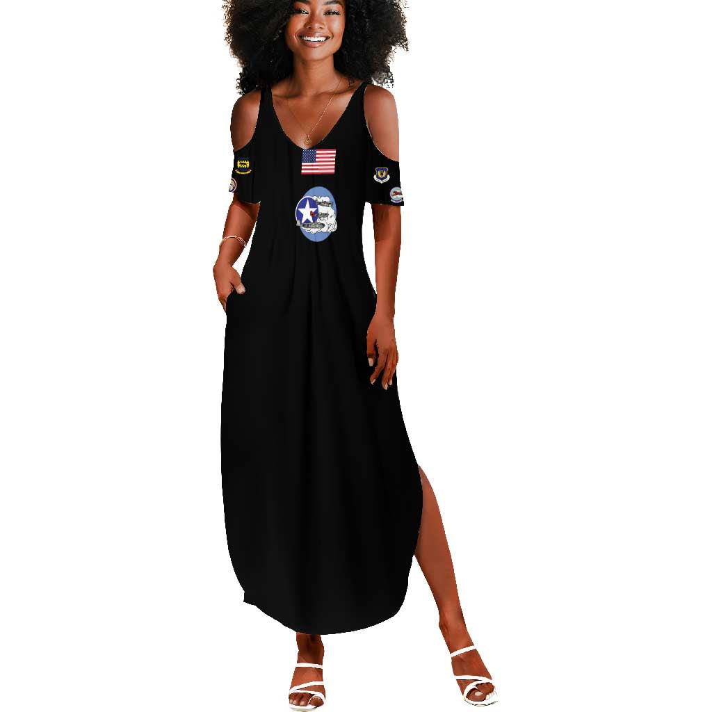 Tuskegee Airmen WWII Heroes Summer Maxi Dress The Great American Aviators Black Art - Wonder Print Shop