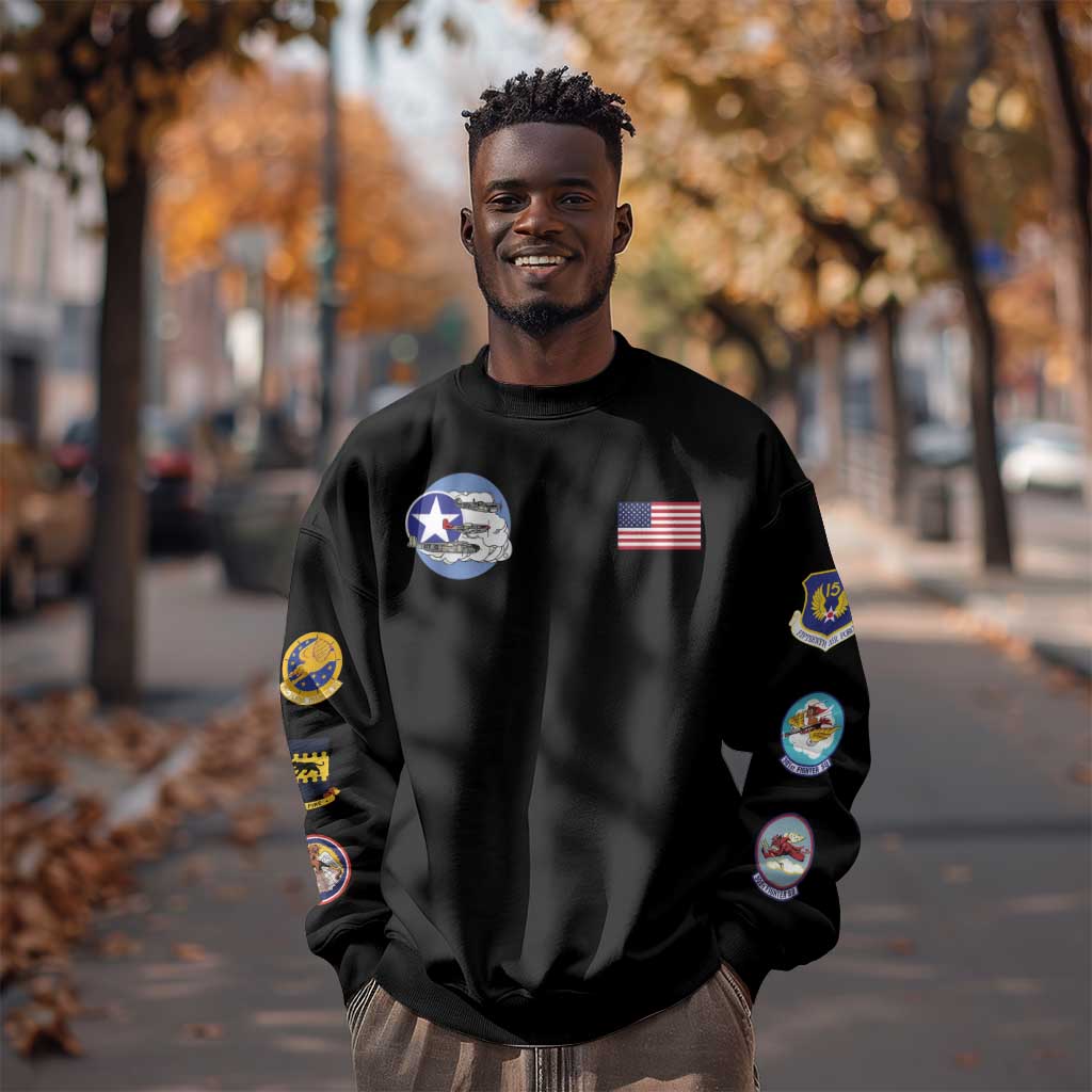 Tuskegee Airmen WWII Heroes Sweatshirt The Great American Aviators Black Art - Wonder Print Shop