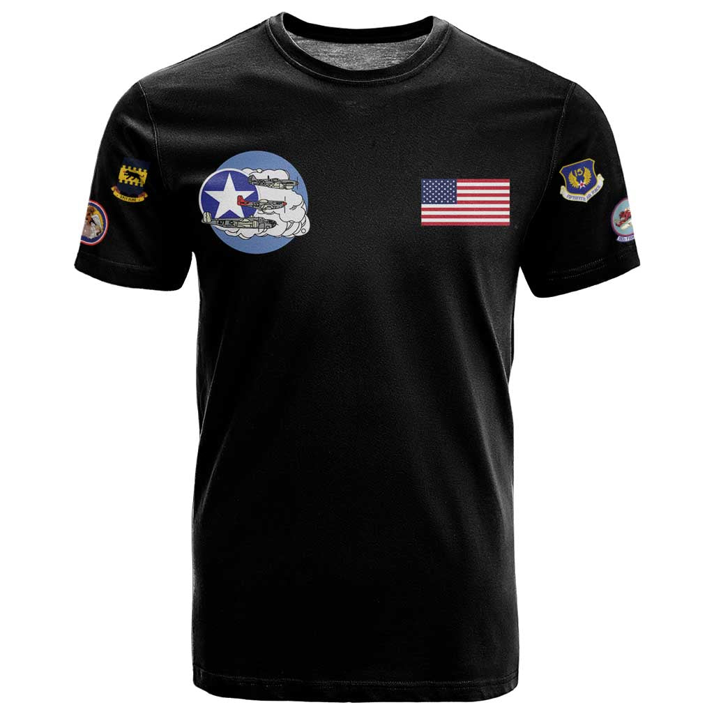 Tuskegee Airmen WWII Heroes T Shirt The Great American Aviators Black Art - Wonder Print Shop
