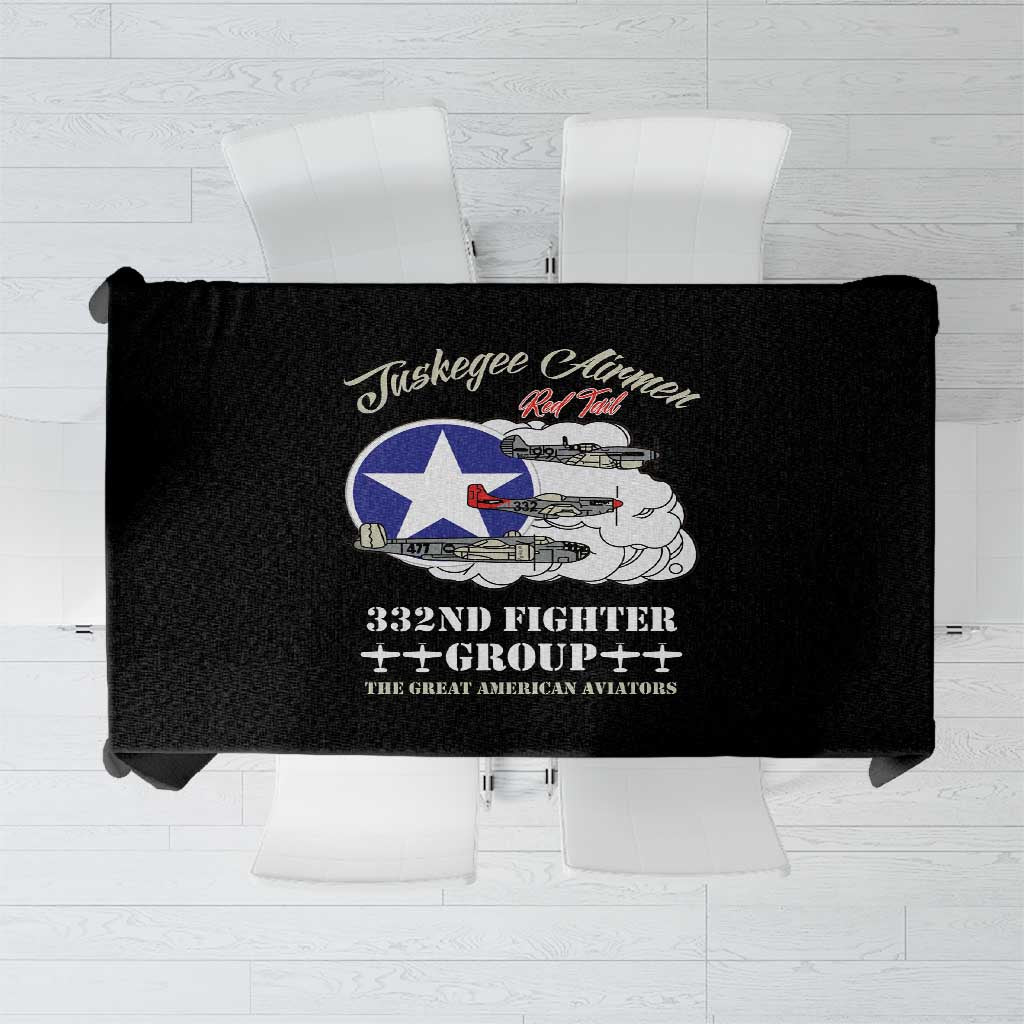Tuskegee Airmen WWII Heroes Tablecloth The Great American Aviators Black Art - Wonder Print Shop