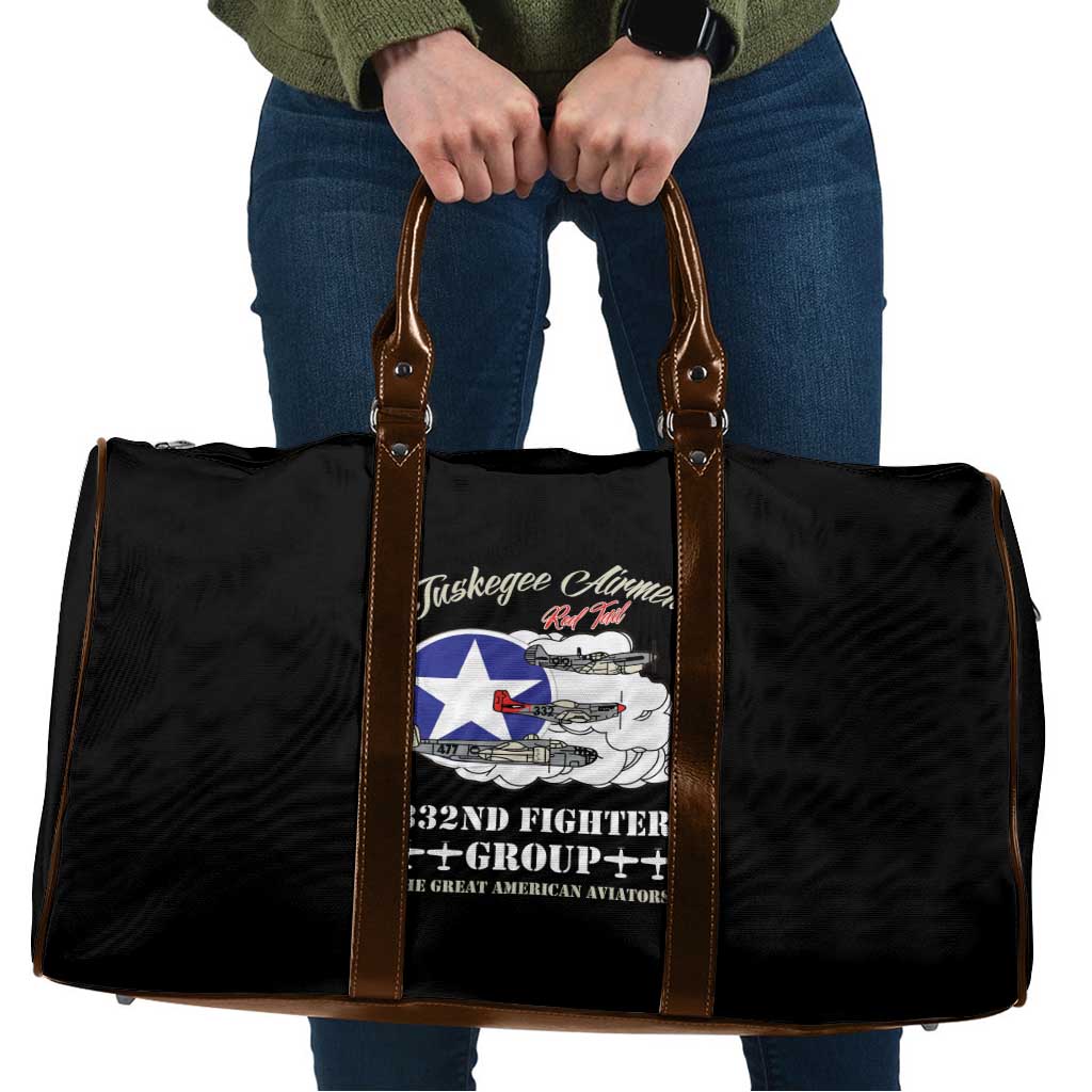 Tuskegee Airmen WWII Heroes Travel Bag The Great American Aviators Black Art - Wonder Print Shop