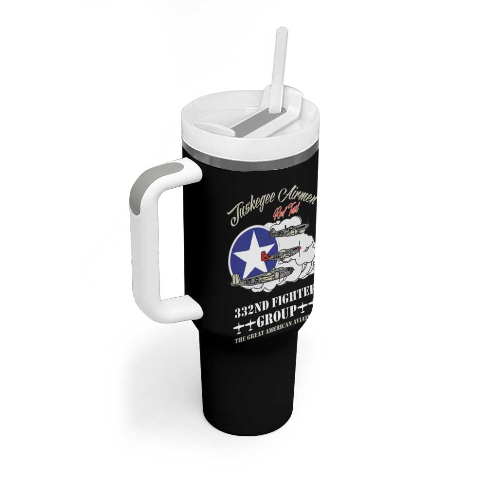 Tuskegee Airmen WWII Heroes Tumbler With Handle The Great American Aviators Black Art - Wonder Print Shop