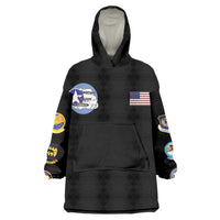Tuskegee Airmen WWII Heroes Wearable Blanket Hoodie The Great American Aviators Black Art - Wonder Print Shop