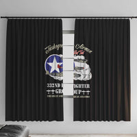 Tuskegee Airmen WWII Heroes Window Curtain The Great American Aviators Black Art - Wonder Print Shop