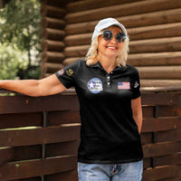 Tuskegee Airmen WWII Heroes Women Polo Shirt The Great American Aviators Black Art - Wonder Print Shop