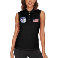 Tuskegee Airmen WWII Heroes Women Sleeveless Polo Shirt The Great American Aviators Black Art - Wonder Print Shop