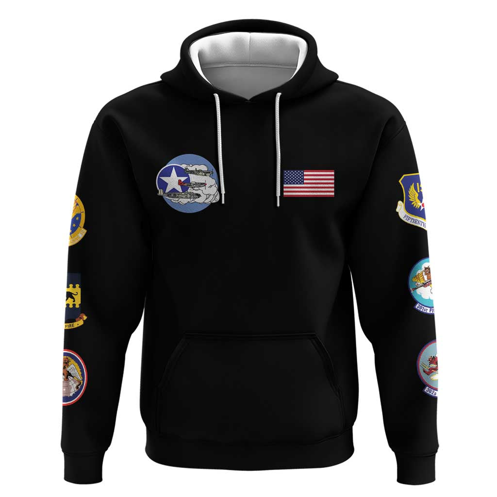 Tuskegee Airmen WWII Heroes Zip Hoodie The Great American Aviators Black Art - Wonder Print Shop