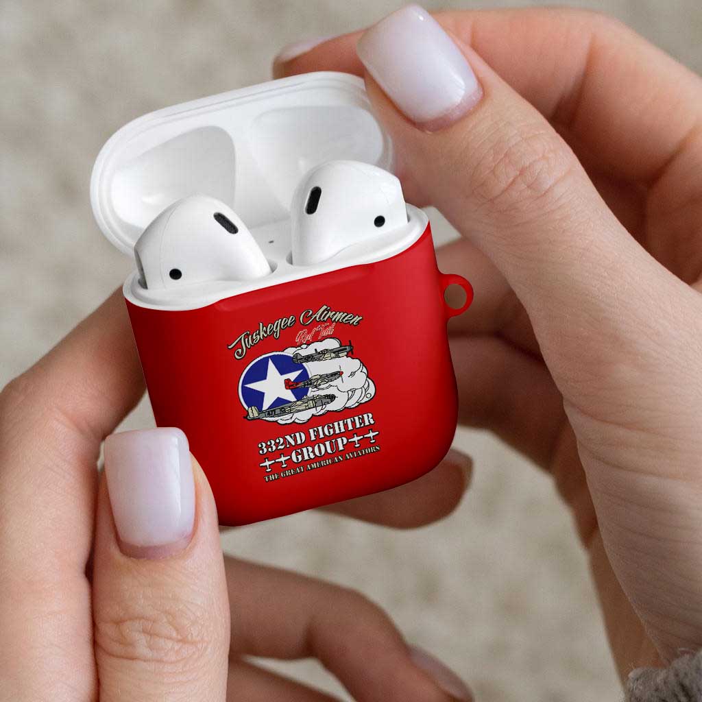 Tuskegee Airmen WWII Heroes AirPods Case The Great American Aviators Red Art - Wonder Print Shop