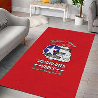 Tuskegee Airmen WWII Heroes Area Rug The Great American Aviators Red Art - Wonder Print Shop
