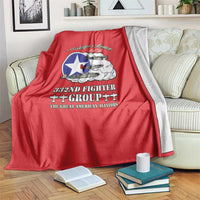 Tuskegee Airmen WWII Heroes Blanket The Great American Aviators Red Art - Wonder Print Shop
