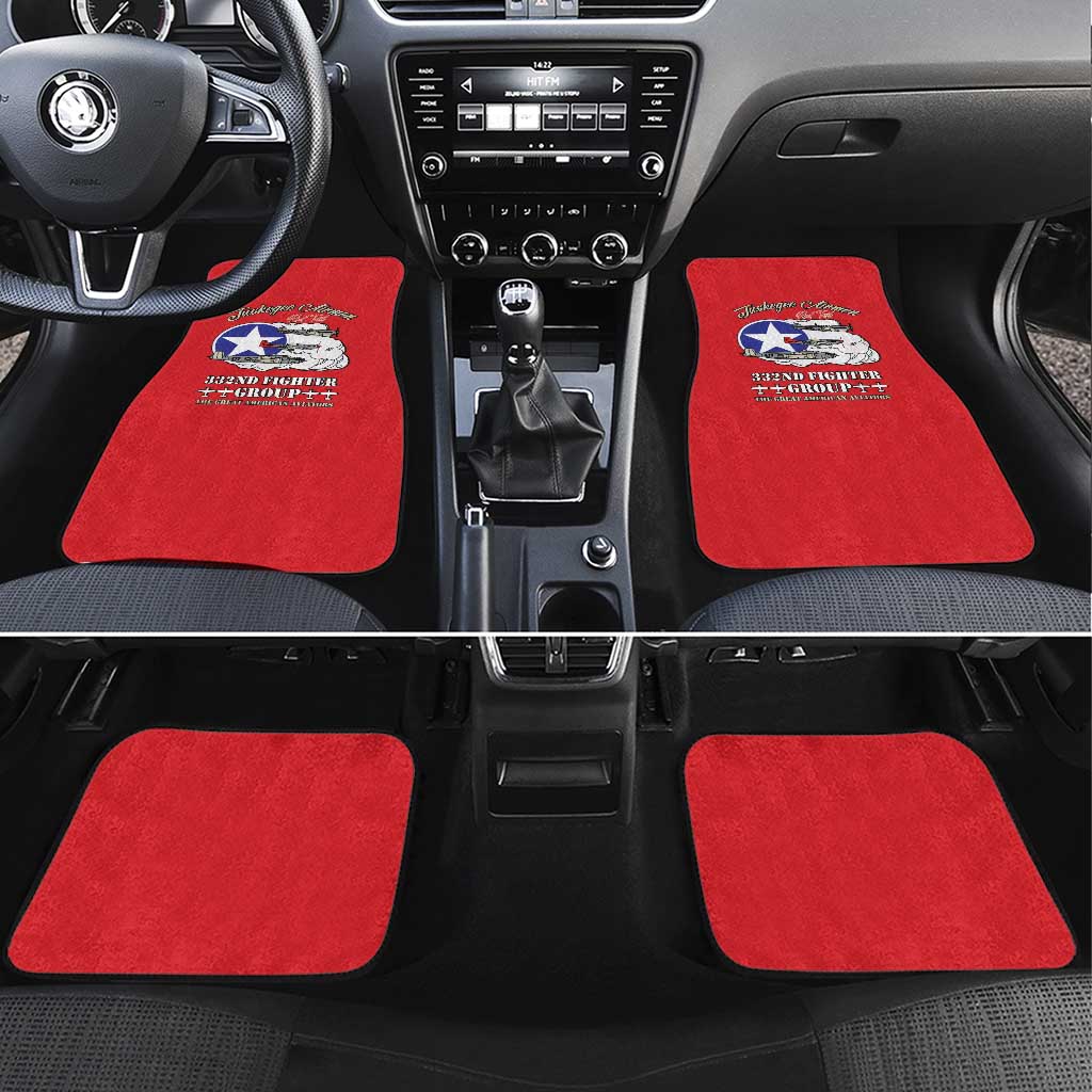 Tuskegee Airmen WWII Heroes Car Mats The Great American Aviators Red Art - Wonder Print Shop