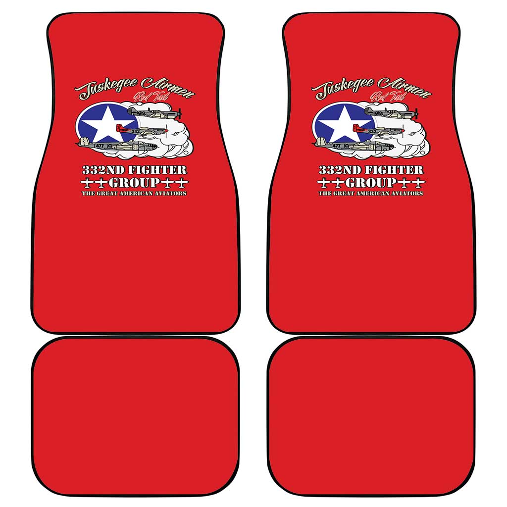 Tuskegee Airmen WWII Heroes Car Mats The Great American Aviators Red Art - Wonder Print Shop