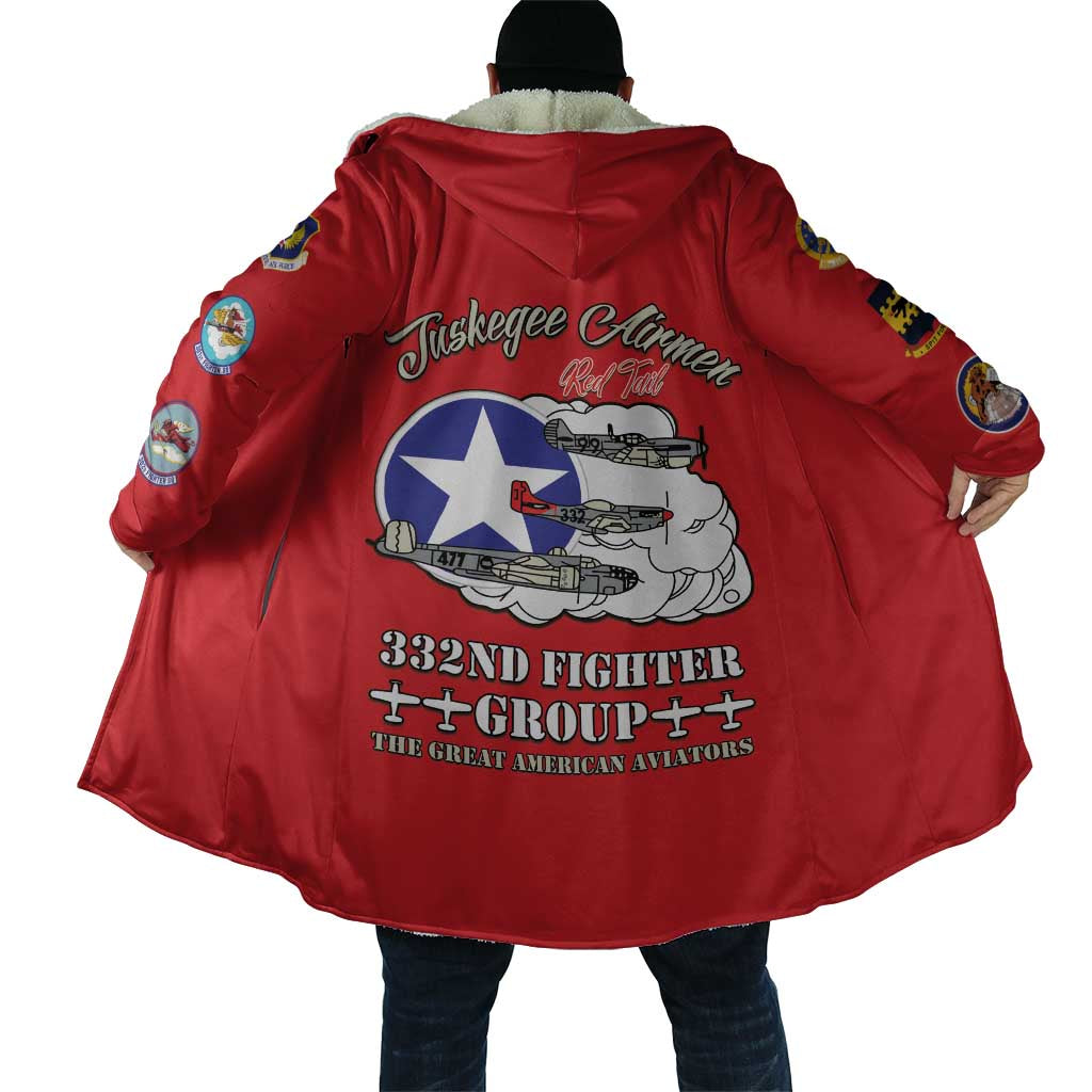 Tuskegee Airmen WWII Heroes Cloak The Great American Aviators Red Art - Wonder Print Shop