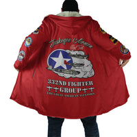 Tuskegee Airmen WWII Heroes Cloak The Great American Aviators Red Art - Wonder Print Shop