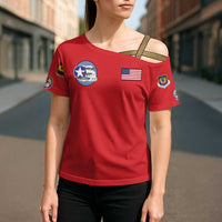 Tuskegee Airmen WWII Heroes Cross Shoulder Shirt The Great American Aviators Red Art - Wonder Print Shop