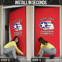 Tuskegee Airmen WWII Heroes Door Cover The Great American Aviators Red Art - Wonder Print Shop
