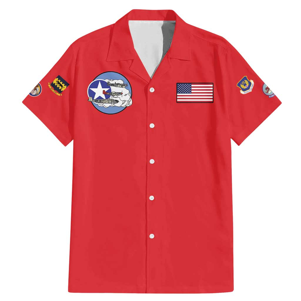 Tuskegee Airmen WWII Heroes Family Matching Mermaid Dress and Hawaiian Shirt The Great American Aviators Red Art - Wonder Print Shop