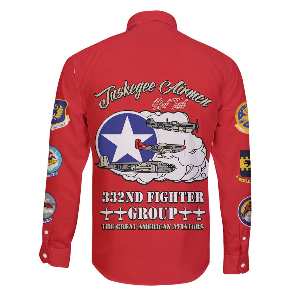 Tuskegee Airmen WWII Heroes Family Matching Puletasi and Hawaiian Shirt The Great American Aviators Red Art - Wonder Print Shop