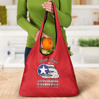 Tuskegee Airmen WWII Heroes Grocery Bag The Great American Aviators Red Art - Wonder Print Shop
