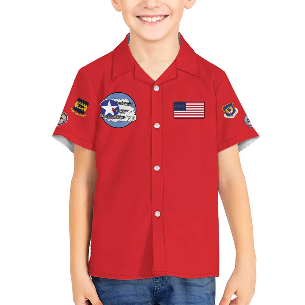 Tuskegee Airmen WWII Heroes Kid Hawaiian Shirt The Great American Aviators Red Art - Wonder Print Shop