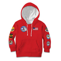 Tuskegee Airmen WWII Heroes Kid Hoodie The Great American Aviators Red Art - Wonder Print Shop